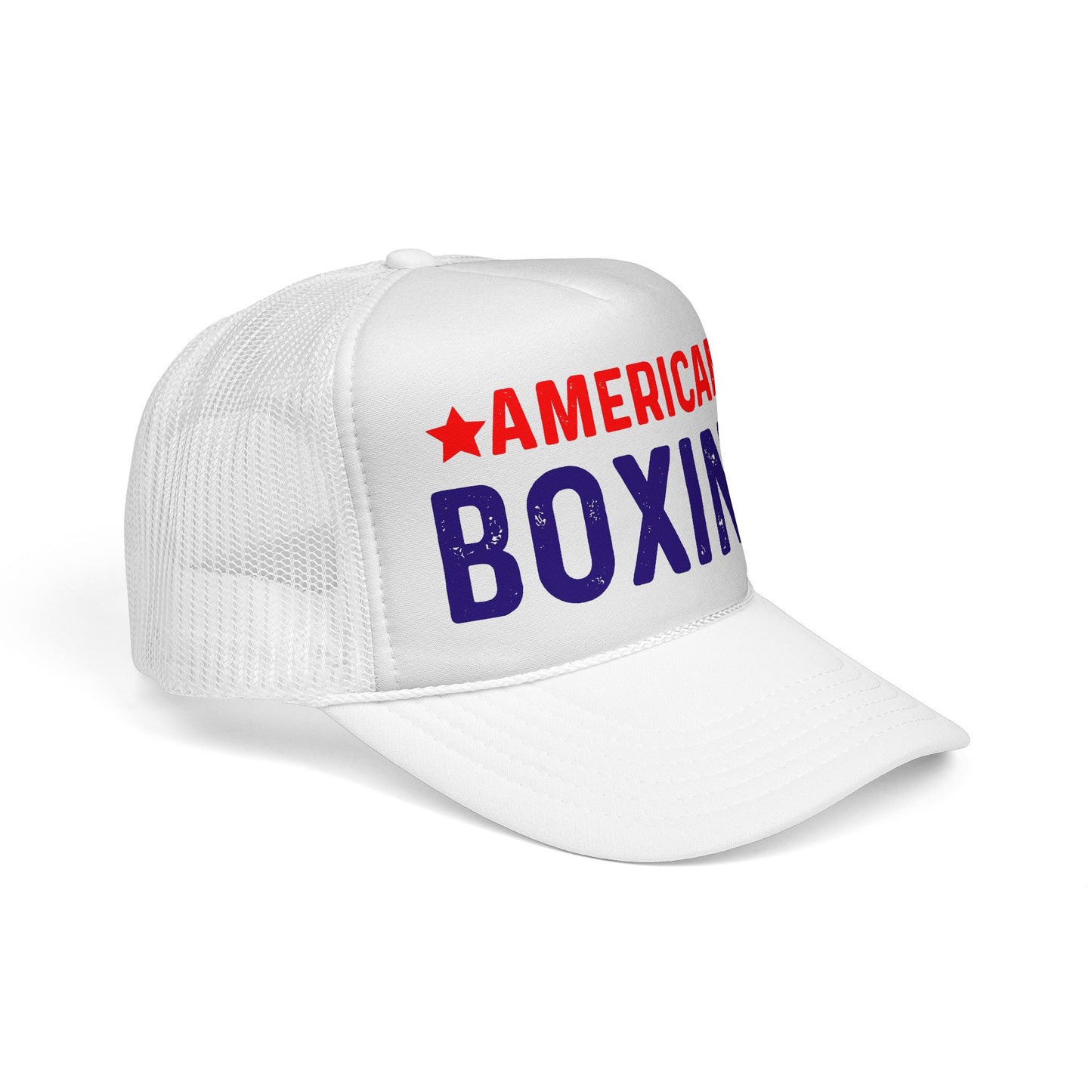 American Boxing Trucker Cap - Classic Style Hat for Sports Fans and Fitness Enthusiasts