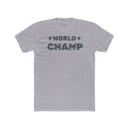 Gray t-shirt with Gray 'World Champ' letters 