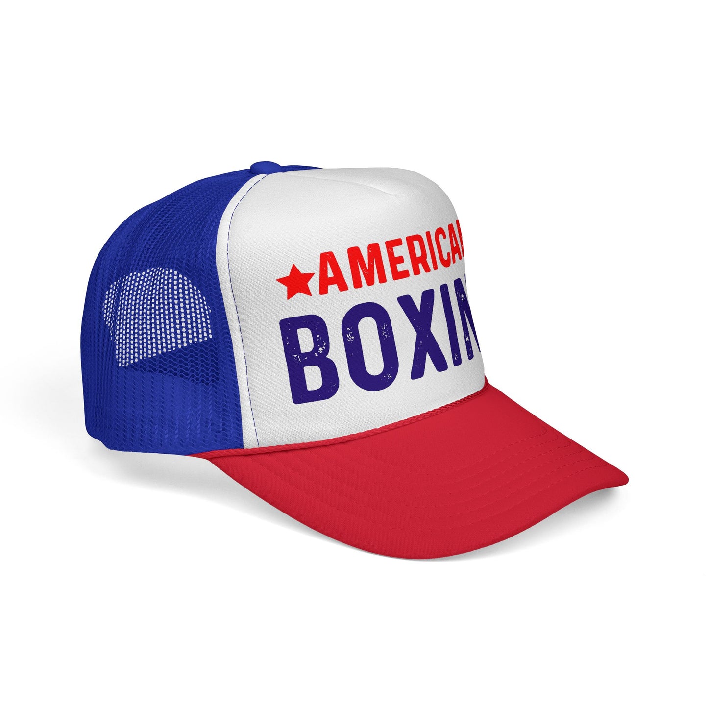 American Boxing Trucker Cap - Classic Style Hat for Sports Fans and Fitness Enthusiasts