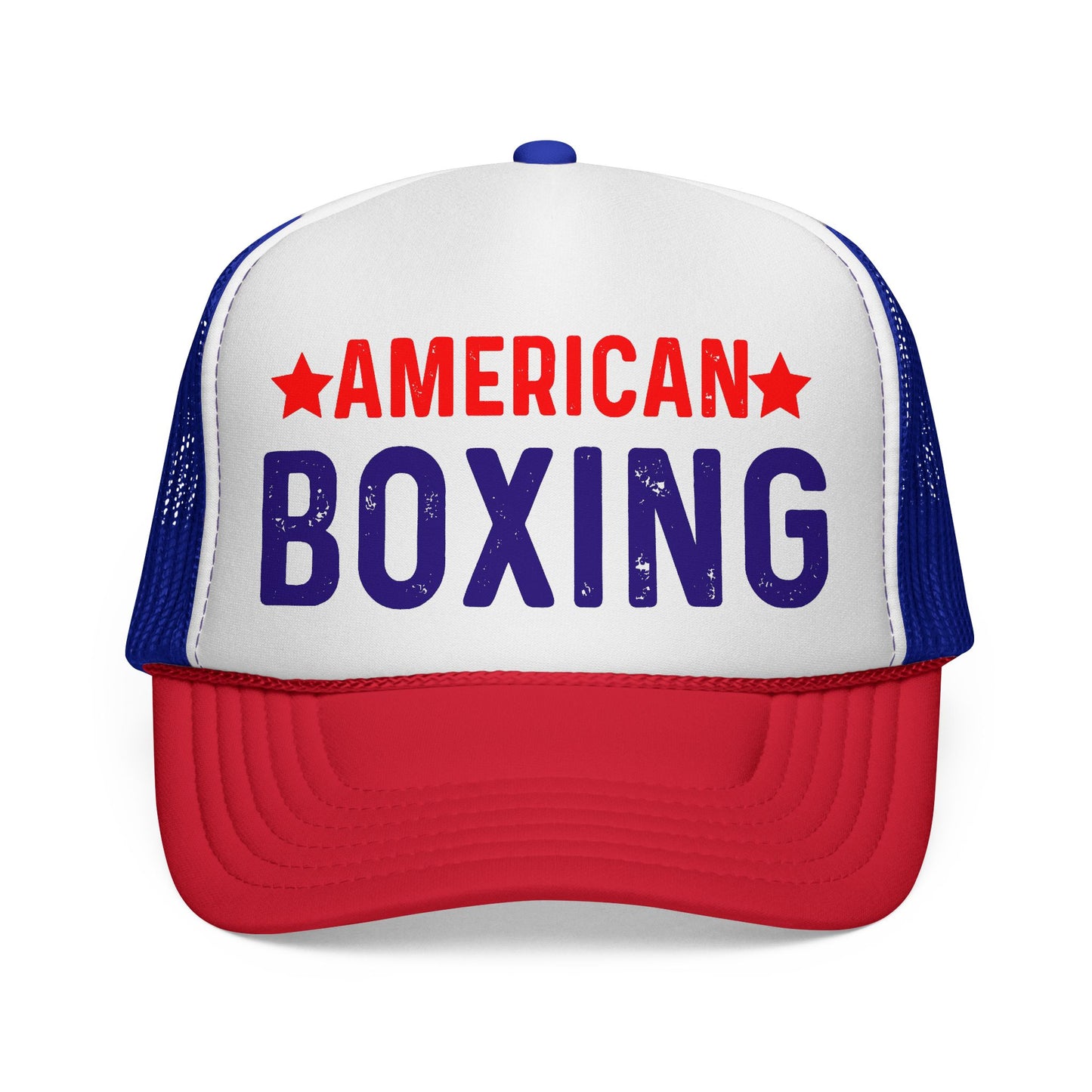 American Boxing Trucker Cap - Classic Style Hat for Sports Fans and Fitness Enthusiasts