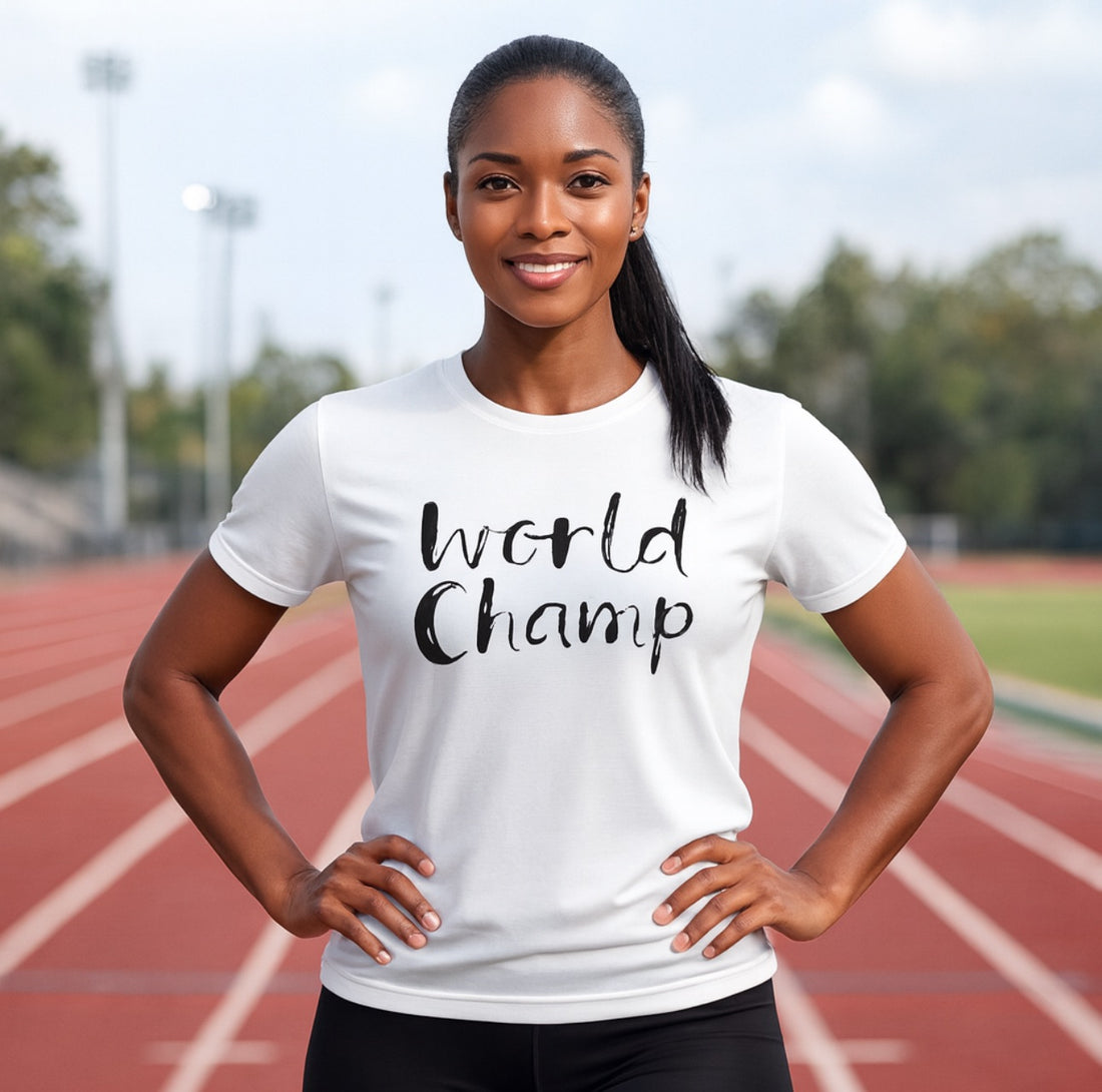 World Champ Women's Tee 100% Combed Ring-Spun Cotton
