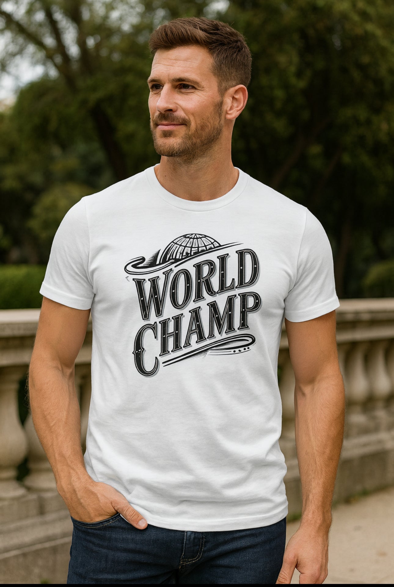 World Champ Tee – Premium 100% Combed Ring-Spun Cotton