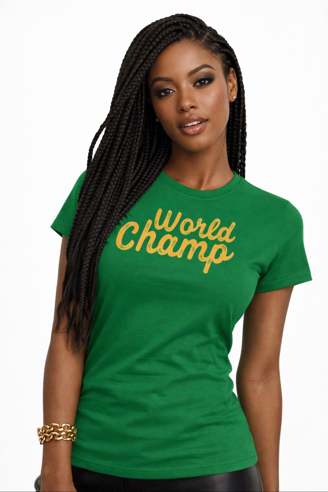 World Champ Women's Tee 100% Combed Ring Spun Cotton