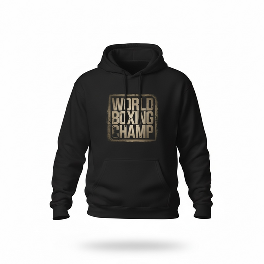 World Champ Boxing Hoodie – 50/50 Cotton-Poly | Medium Fleece Warmth & Durability