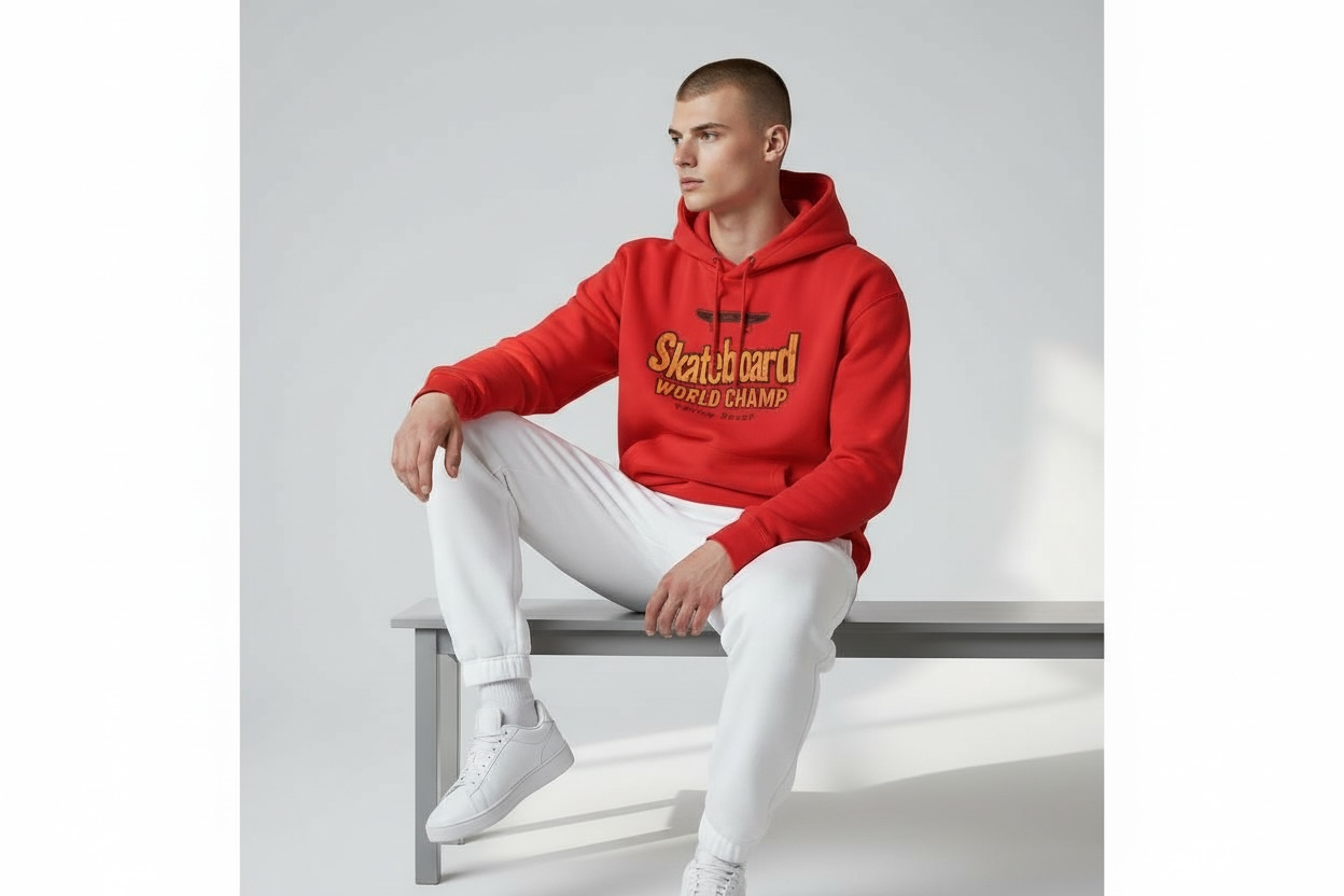 World Champ Skateboard Hoodie – 3-End Fleece Interior + 100% Cotton Exterior (Luxe Hand-Feel)