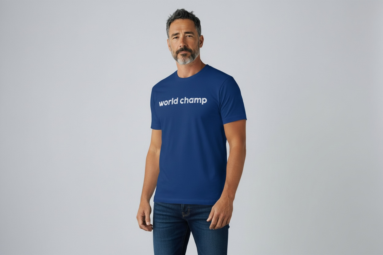 World Champ Classic Tee 100% Combed Ring Spun Cotton