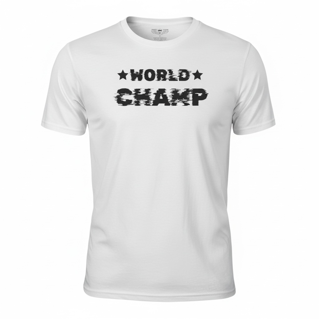 World Champ Classic T-Shirt 100% Combed Ring Spun Coton