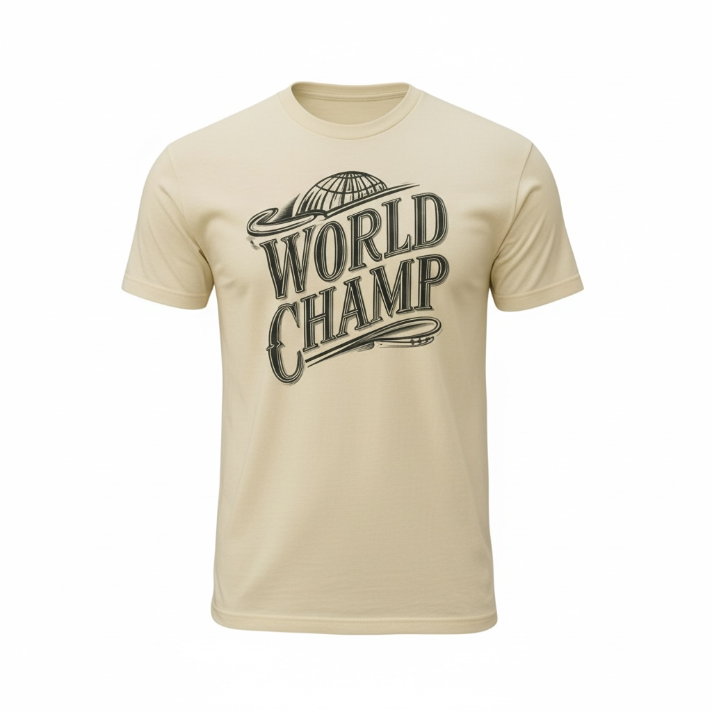 World Champ Tee – Premium 100% Combed Ring-Spun Cotton