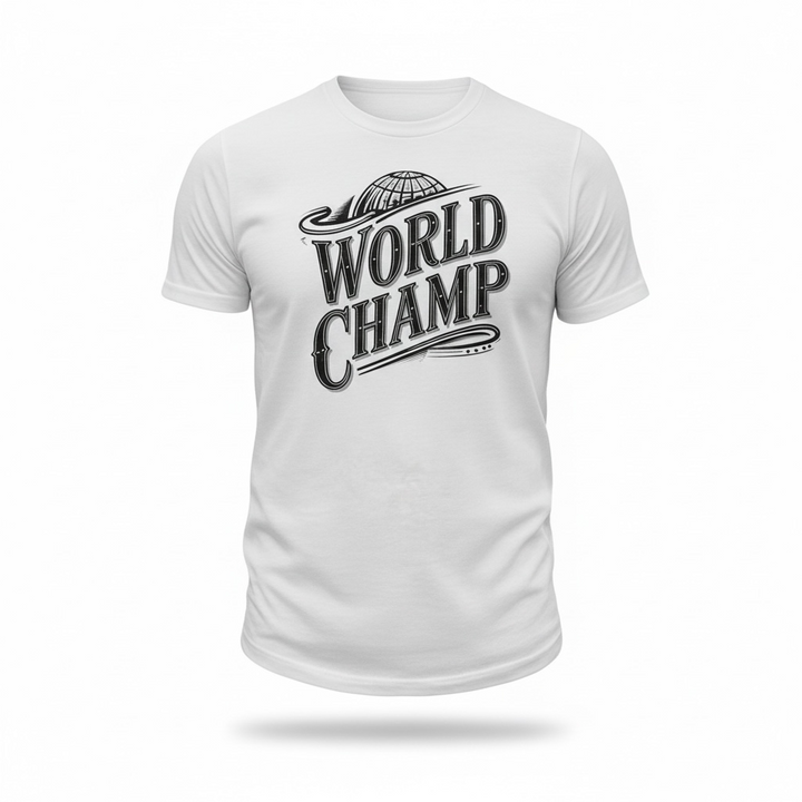 World Champ Tee – Premium 100% Combed Ring-Spun Cotton