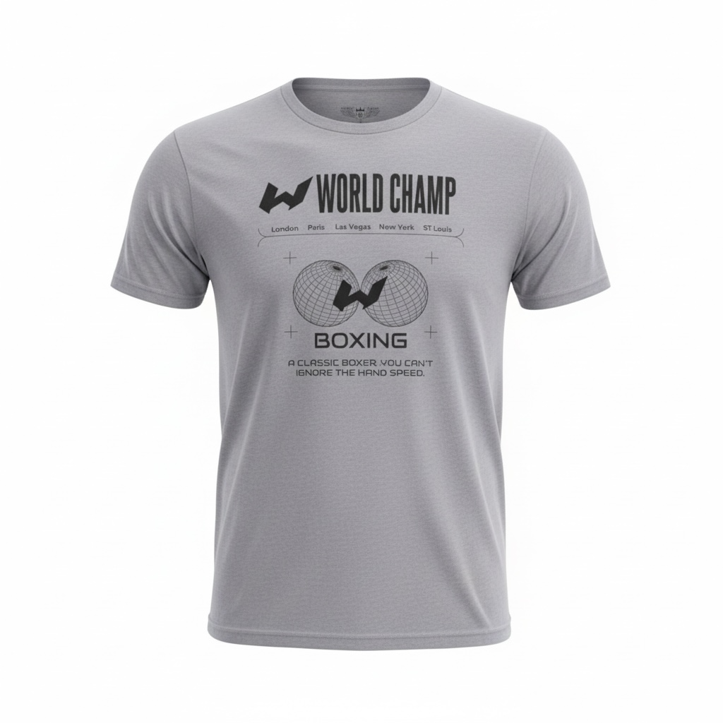 World Champ Classic Tee 100% Combed Ring-Spun Cotton Premium T-Shirt