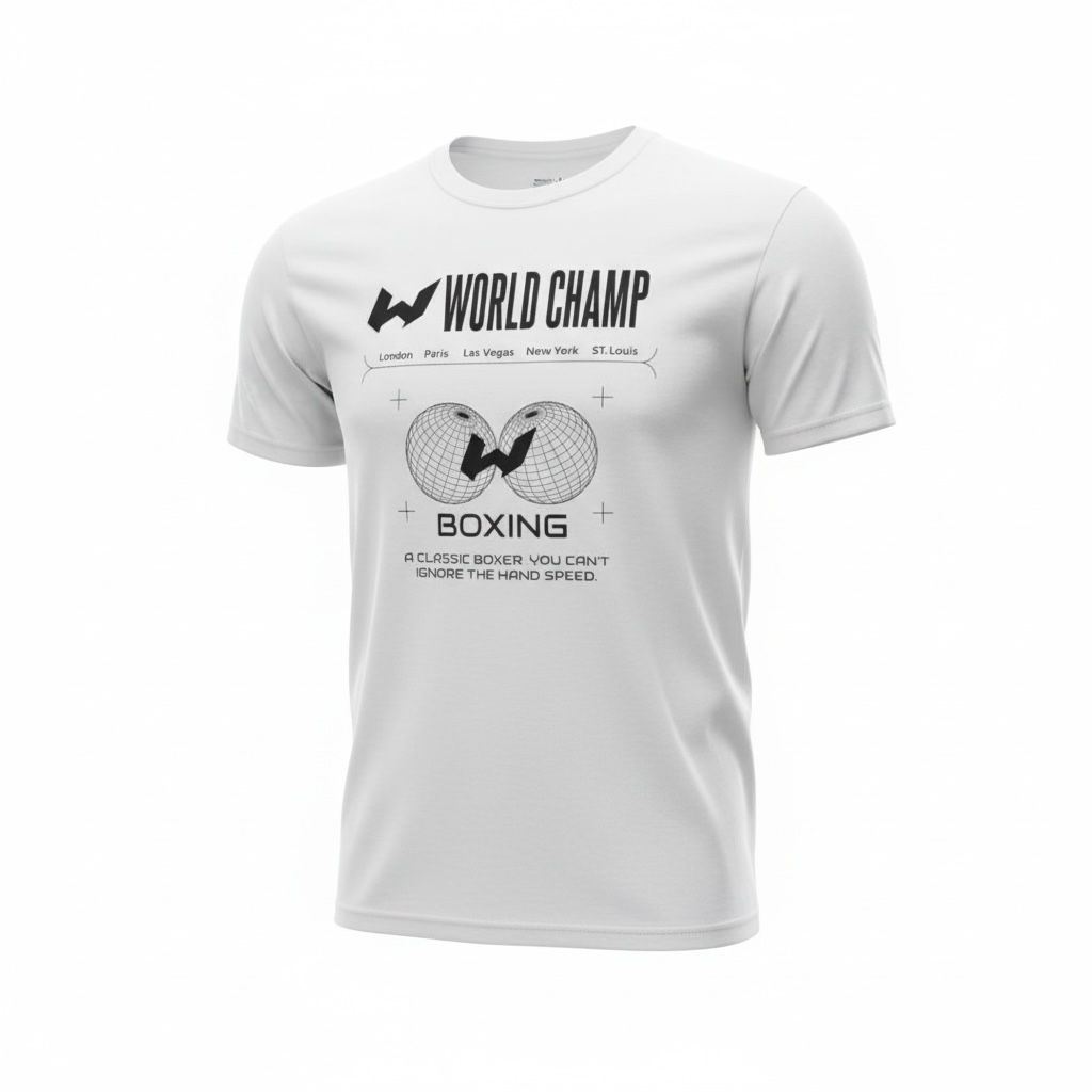 World Champ Classic Tee 100% Combed Ring-Spun Cotton Premium T-Shirt