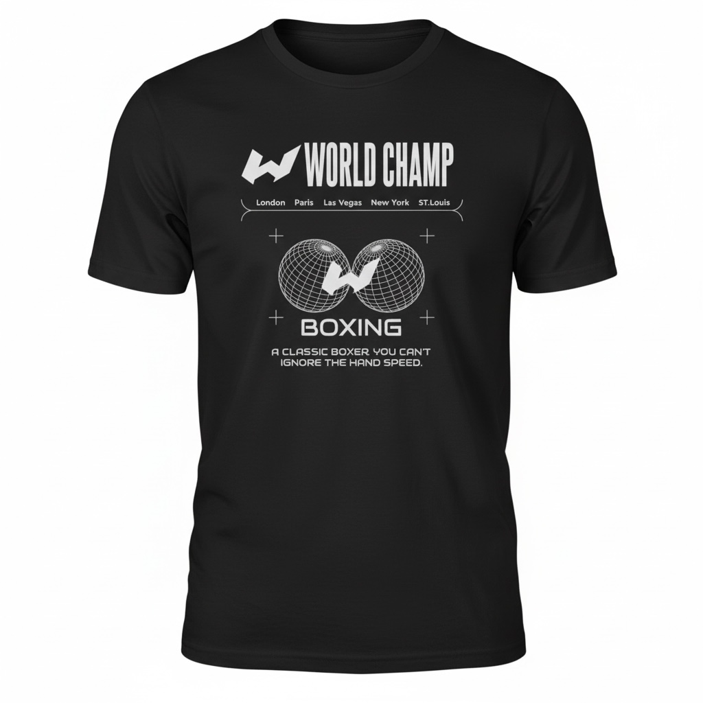 World Champ Classic Tee 100% Combed Ring-Spun Cotton Premium T-Shirt