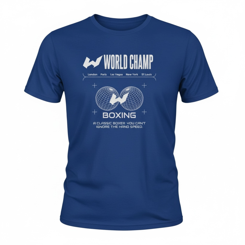 World Champ Classic Tee 100% Combed Ring-Spun Cotton Premium T-Shirt