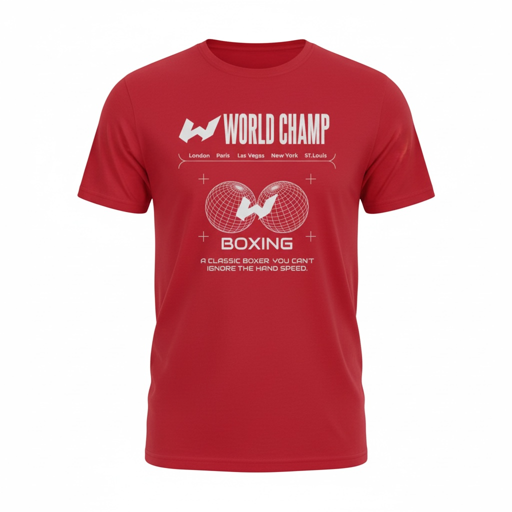 World Champ Classic Tee 100% Combed Ring-Spun Cotton Premium T-Shirt
