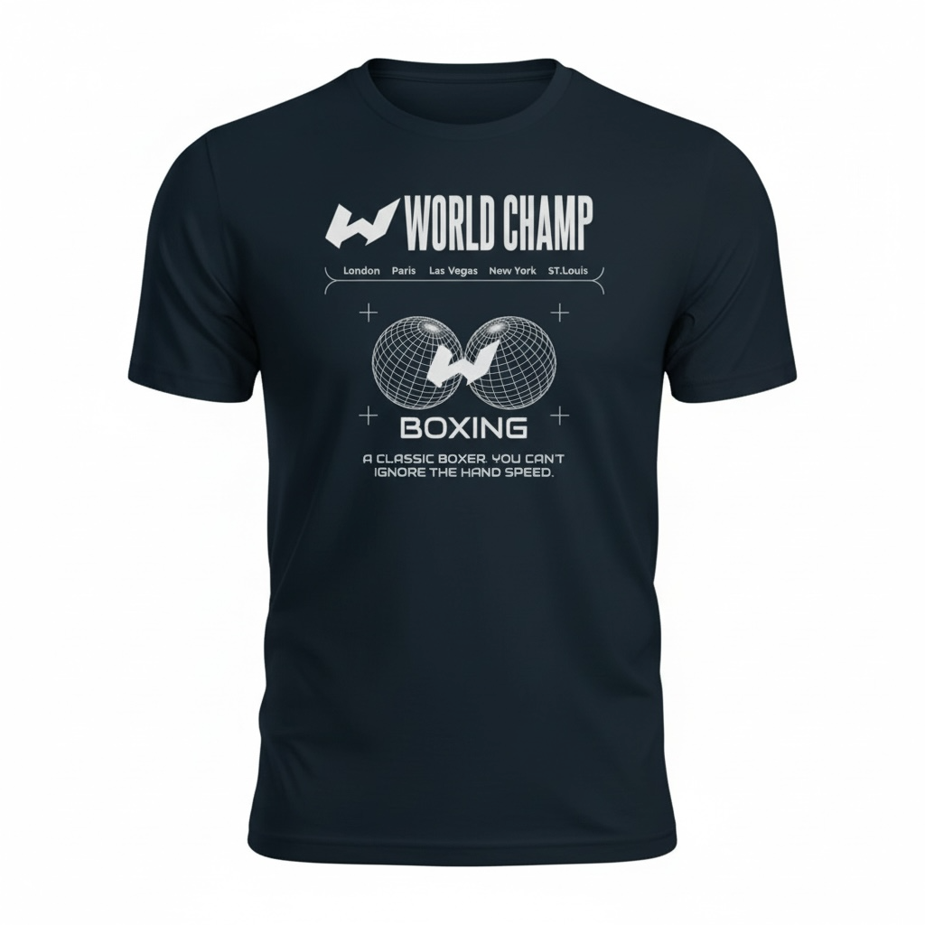 World Champ Classic Tee 100% Combed Ring-Spun Cotton Premium T-Shirt