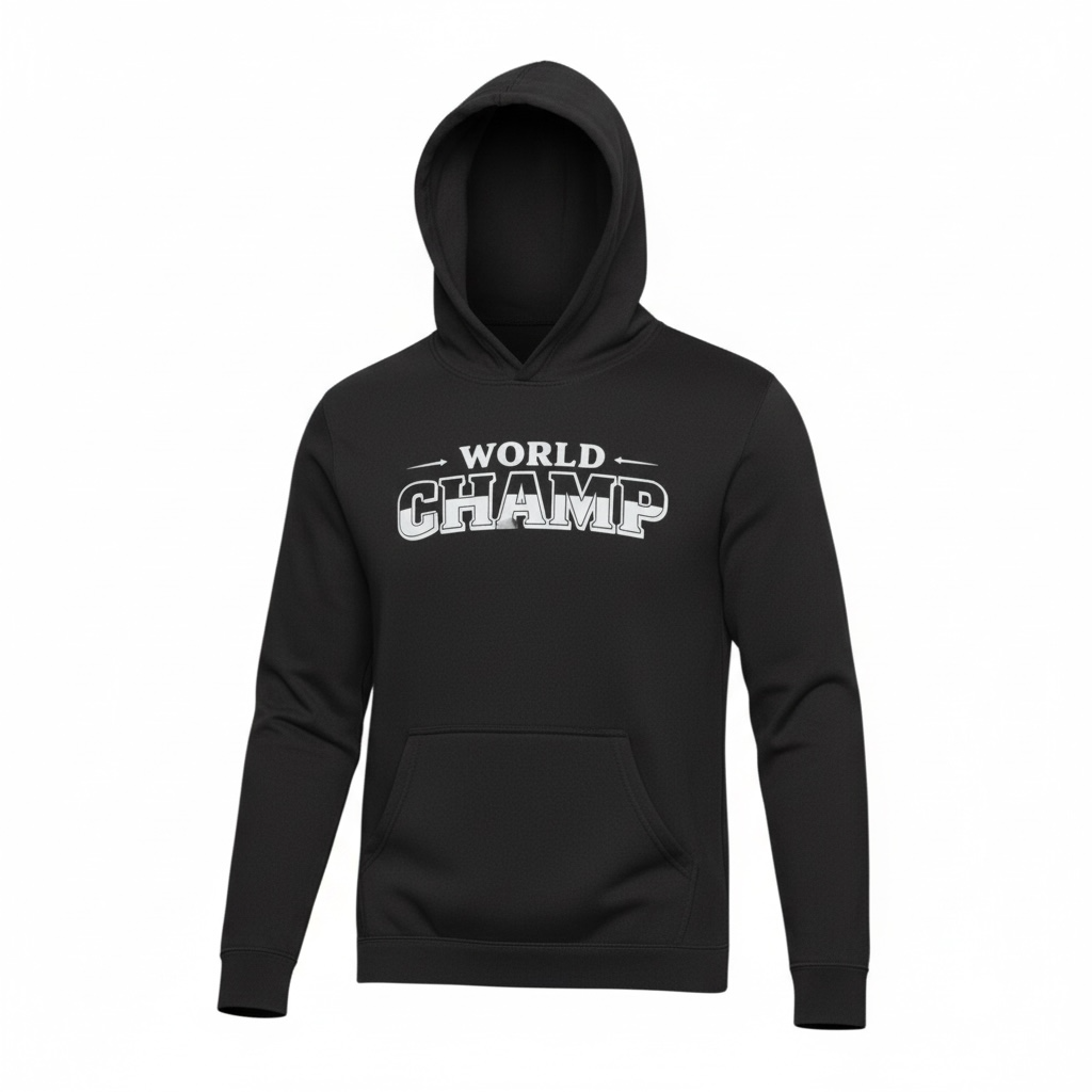 World Champ Men's Long Sleeve Lightweight Tee Hoodie