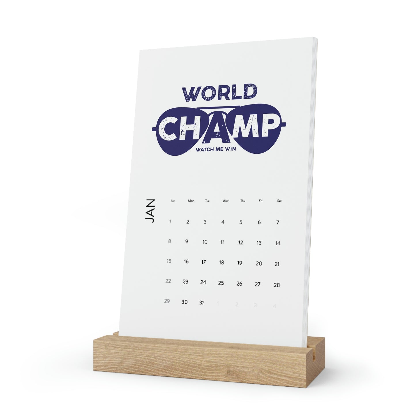 World Champ Vertical Desk Calendar (2023)