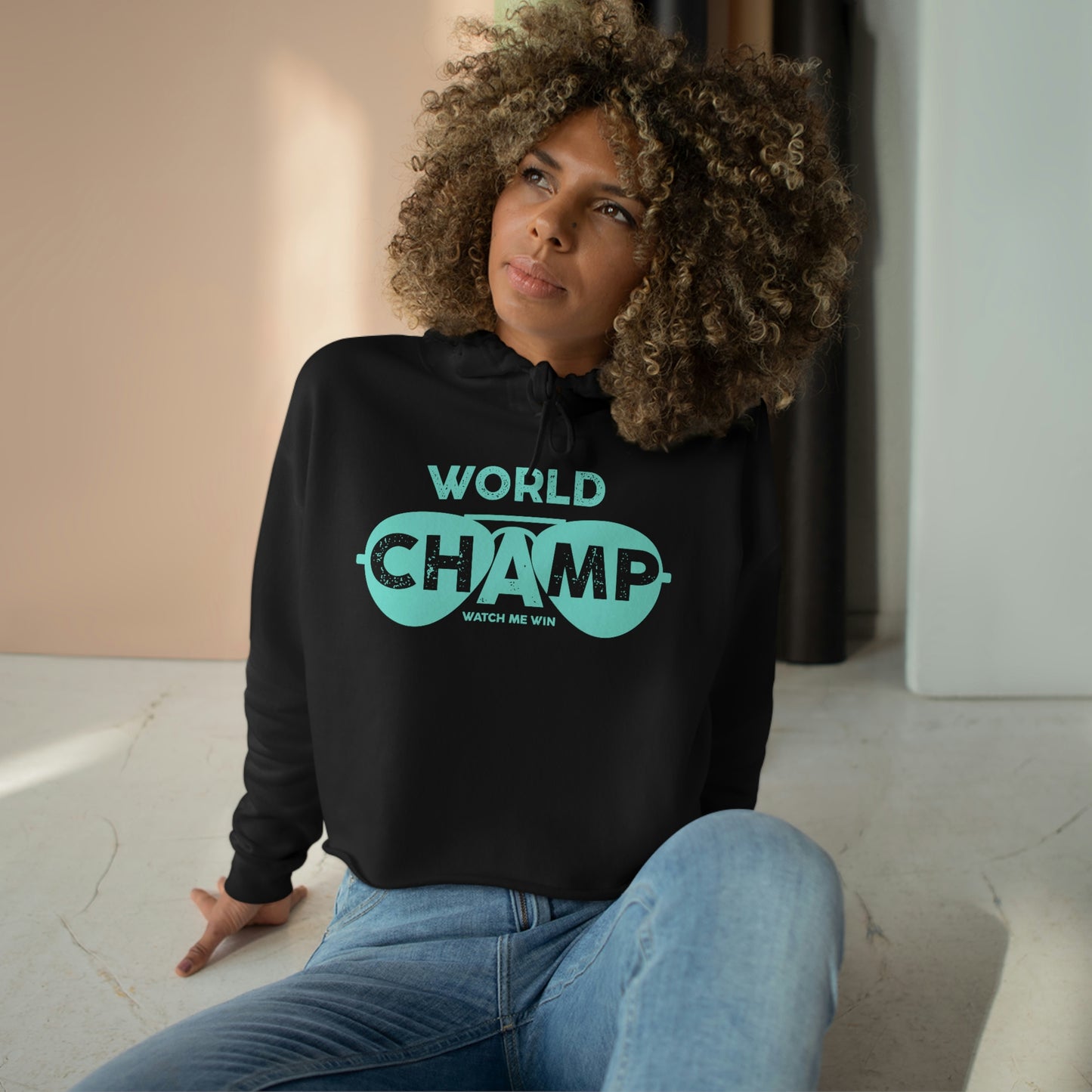 Women's World Champ Crop Hoodie