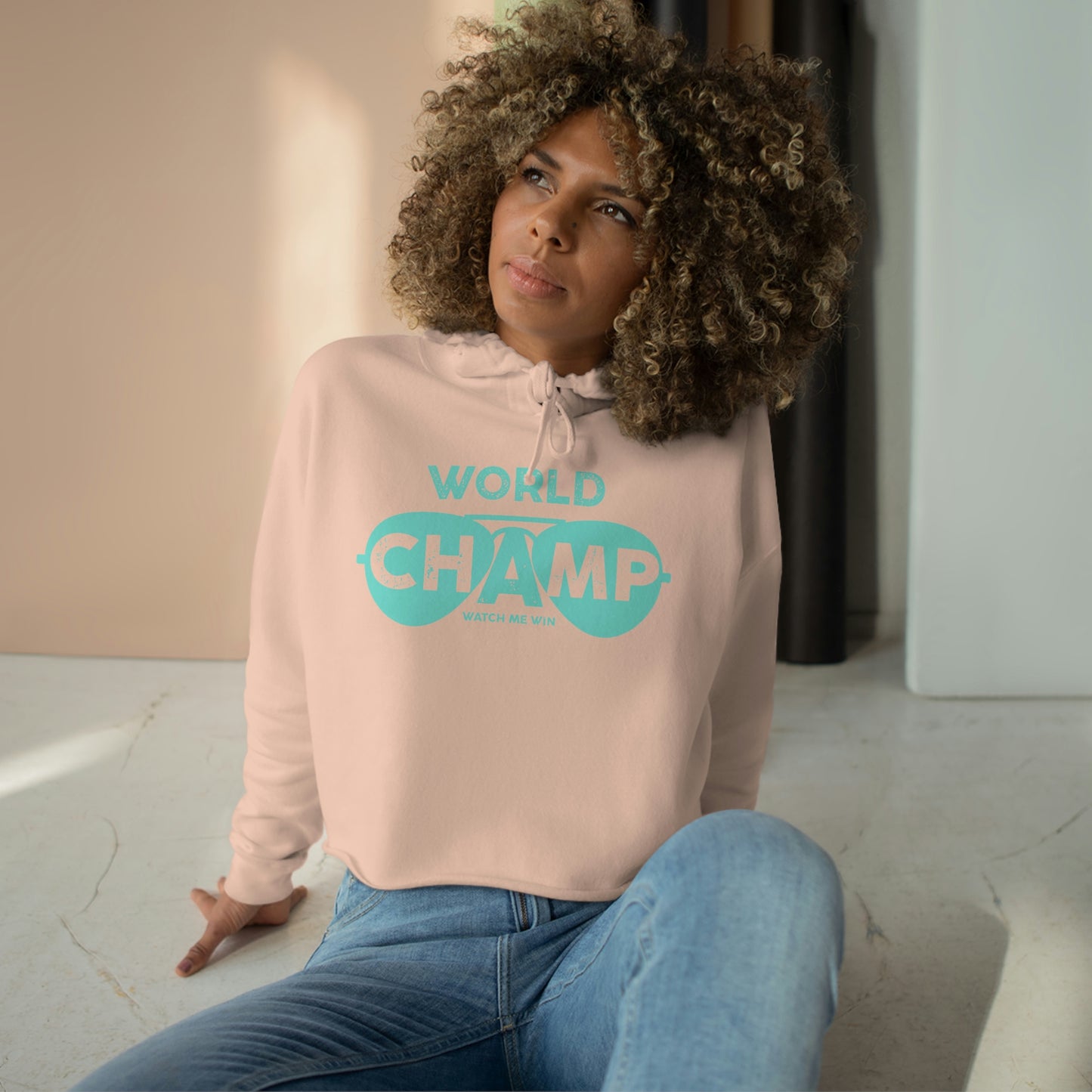 Women's World Champ Crop Hoodie